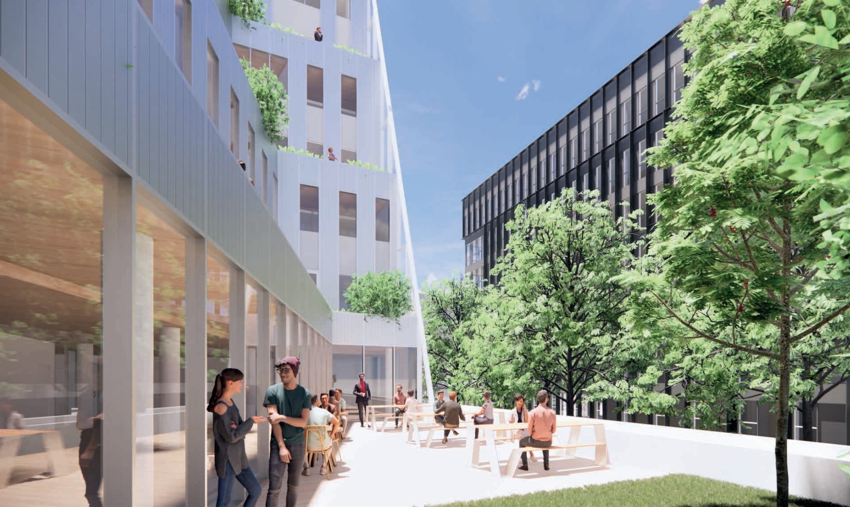 Academy Lyon Campus Terrace View First Floor