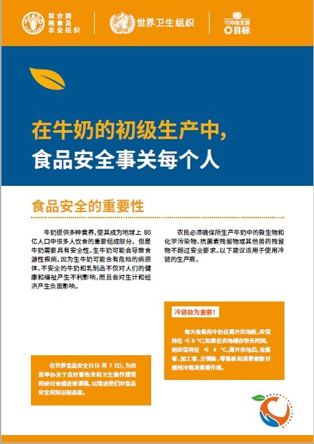 business-in-the-primary-production-of-milk Chinese - Food safety is everyone’s business in the primary production of milk publication cover