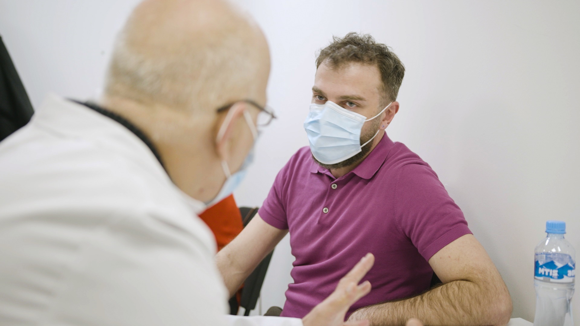 TB patient Man visiting a doctor