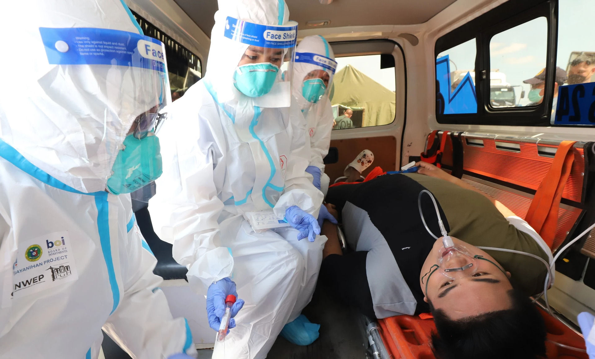 The exercise focused on a suspect case in Sitio Kaunlaran of Valenzuela. Aspects such as sample collection, case contact tracing and the referral of patients were covered.