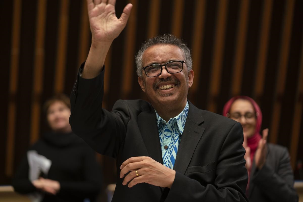 WHO Director-General, Dr Tedros Adhanom Ghebreyesus during the Seventy-third World Health Assembly