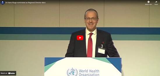 video of Dr Hans Kluge WHO Regional Director for Europe
