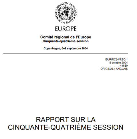 Rapport sur la cinquante-cinquième session du Comité régional de l’Europe