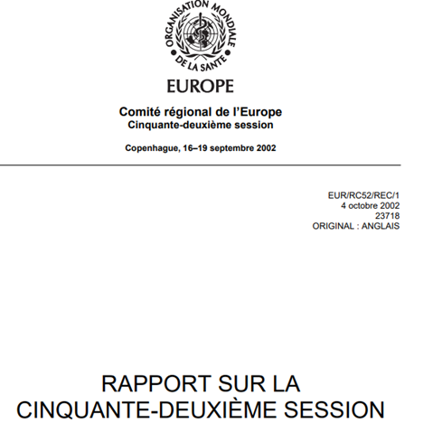 Rapport sur la cinquante-deuxième session