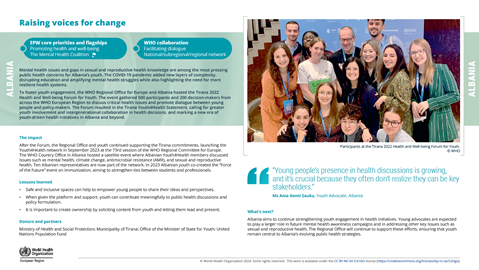 Health impact story - Albania 2024