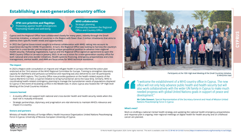 Health impact story - Cyprus 2024