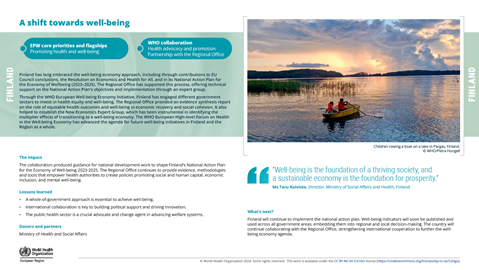Health impact story - Finland 2024