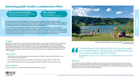 Health impact story - Germany 2024