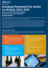 European framework for action
on alcohol, 2022–2025. Information sheet