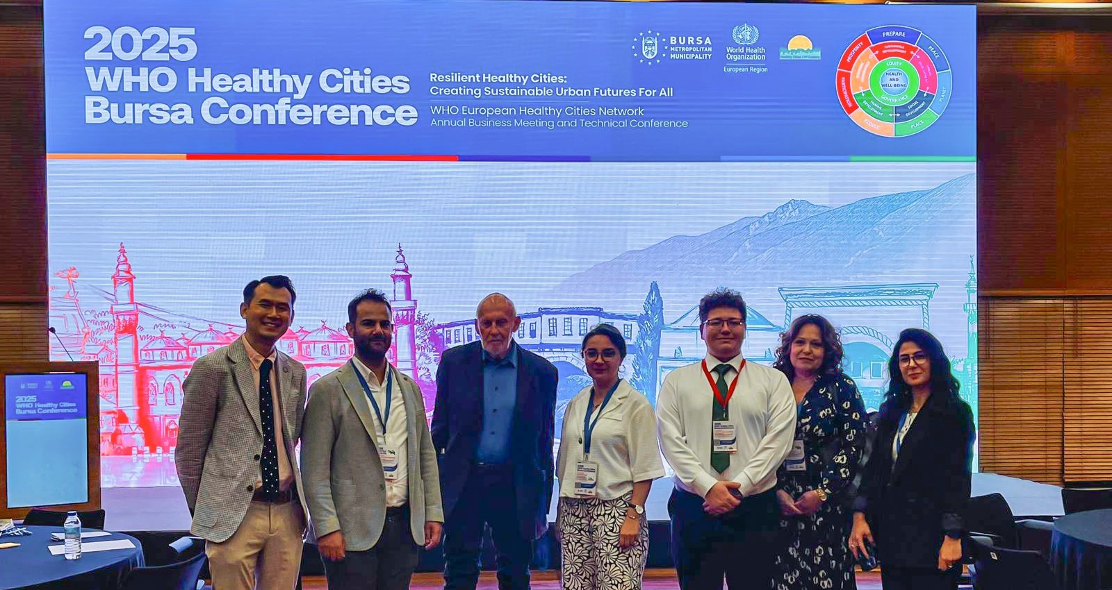 Group photo of participants at the WHO European Healthy Cities Network Annual Meeting in Bursa