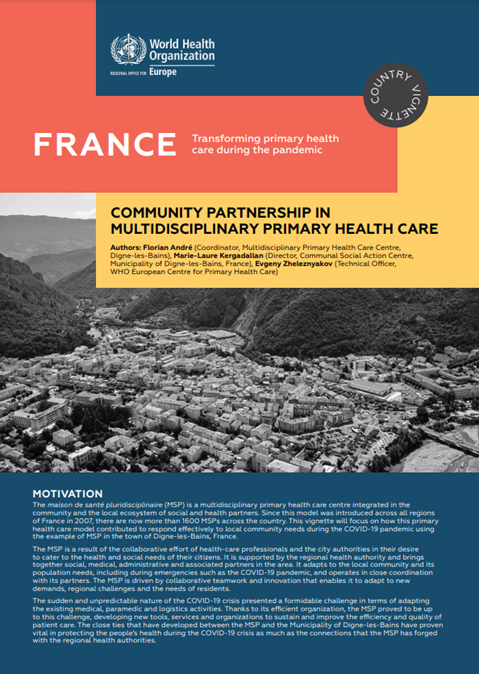 France: Community partnership and transformation in multidisciplinary primary health care in France (2021)