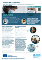 Supporting the deployment of COVID 19 vaccines and routine vaccination systems in ukraine