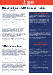 Factsheet - Hepatitis B in the WHO European Region