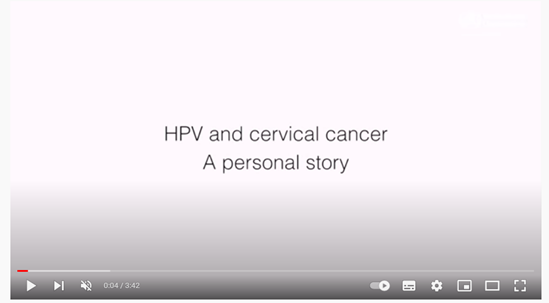HPV and cervical cancer – a personal story thumbnail