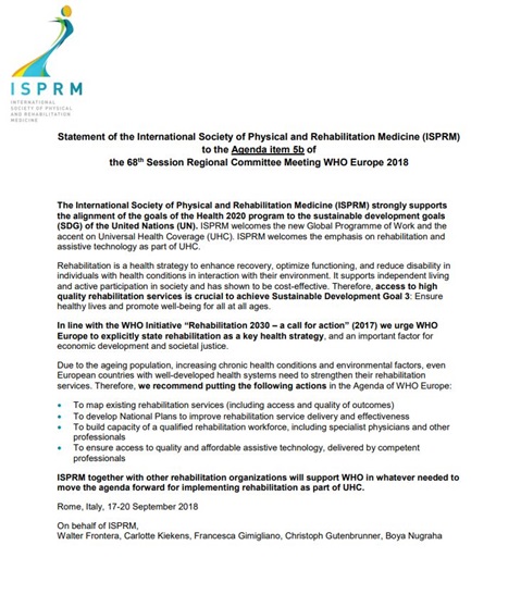 International Society of Physical and Rehabilitation Medicine(5b)
