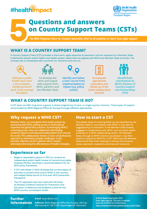 Five questions and answers on Country Support Teams (CSTs)