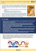 Childhood cancer inequalities in the WHO European Region 2022 report