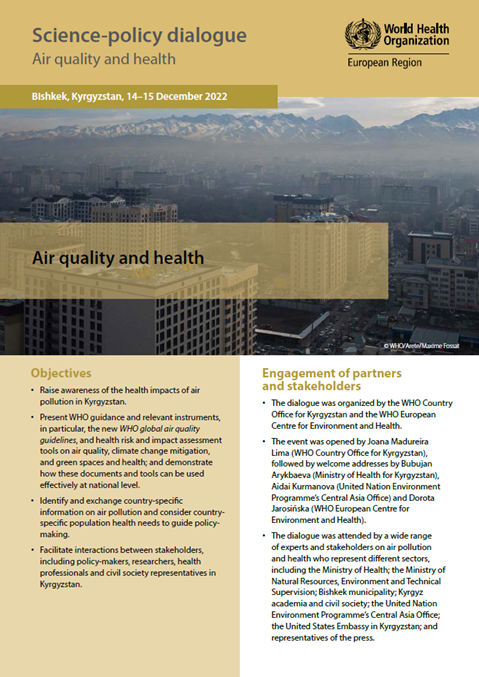 Kyrgyzstan – Air quality and health