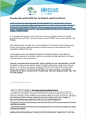 Joint statement ECDC and WHO - Ensuring high-quality of HIV Care for displaced people from Ukraine