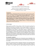 Summary of results of a stakeholder consultation on the situation analysis findings and future KTP scenarios for Poland 15 February 2019, Warsaw, Poland