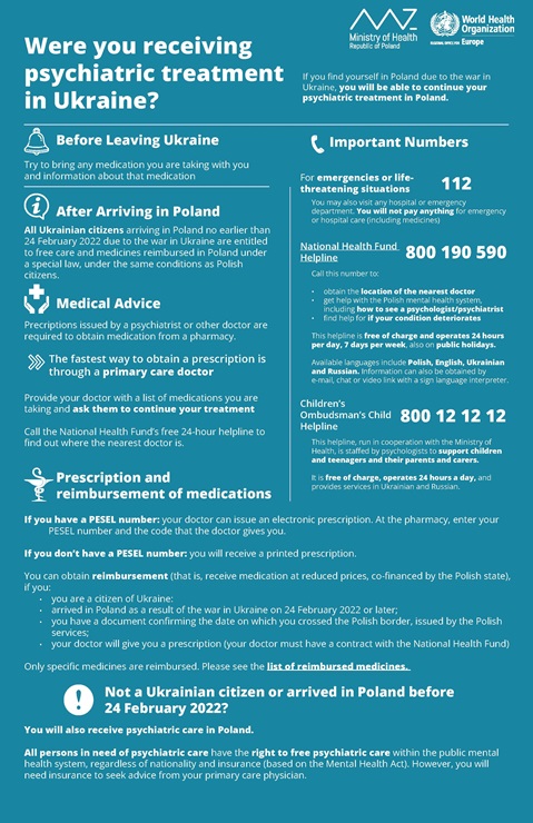 Were you receiving psychiatric treatment in Ukraine?