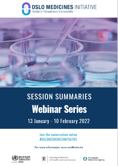 Oslo Medicines Initiative 2022 webinar series - session summaries