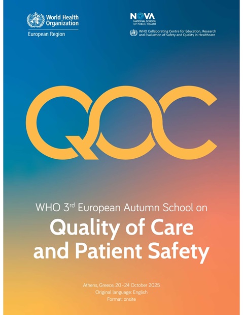 WHO 3rd European Autumn School on Quality of Care and Patient Safety - brochure