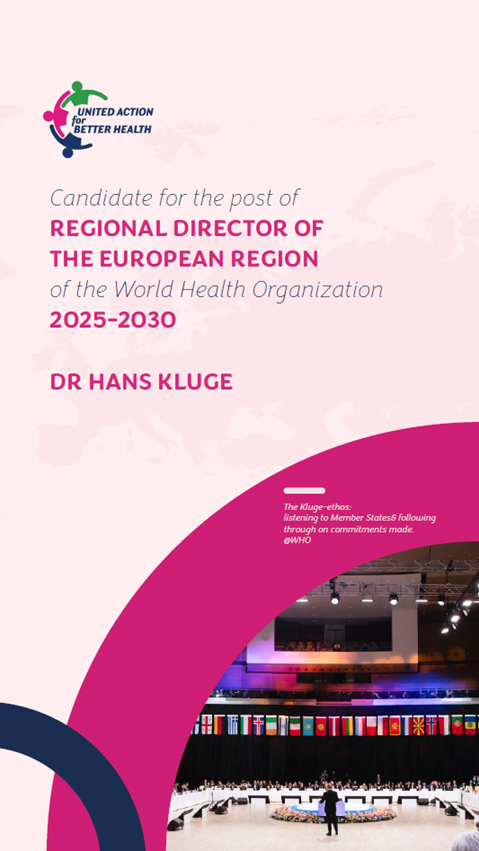 MOBILE FRIENDLY - Manifesto for the post of Regional Director of the European Region of the World Health Organization 2025-2030