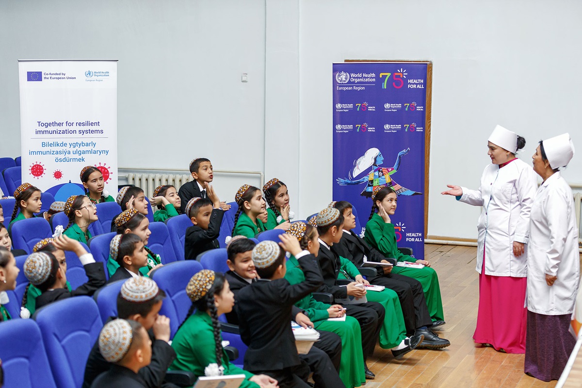 Boosting immunization knowledge in Turkmenistan’s schools