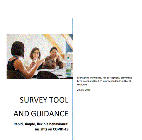 Survey tool and guidance: rapid, simple, flexible behavioural insights on COVID-19: 29 July 2020