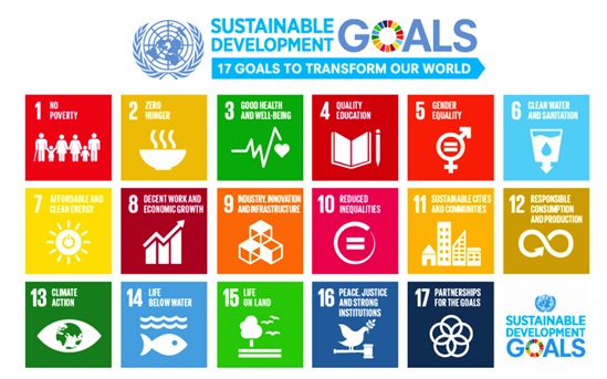 Graphic of the United Nation's Sustainable Development Goals.