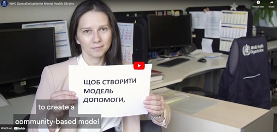 WHO Special Initiative for Mental Health: Ukraine