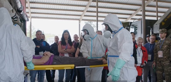 Mock exercise in a poison centre
