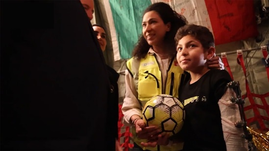 Sick and severely wounded children med-evacuated from Gaza to Italy