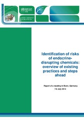 Identification of risks of endocrine disrupting chemicals: overview of existing practices and steps ahead. Report of a meeting in Bonn, Germany 7-8 July 2014