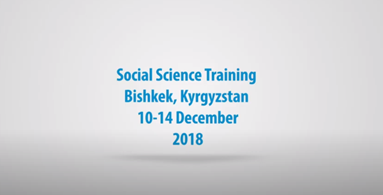 WHO/Europe Social Science Training in Bishkek, Kyrgyzstan