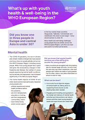 What’s up with youth 
health & well‑being in the 
WHO European Region?